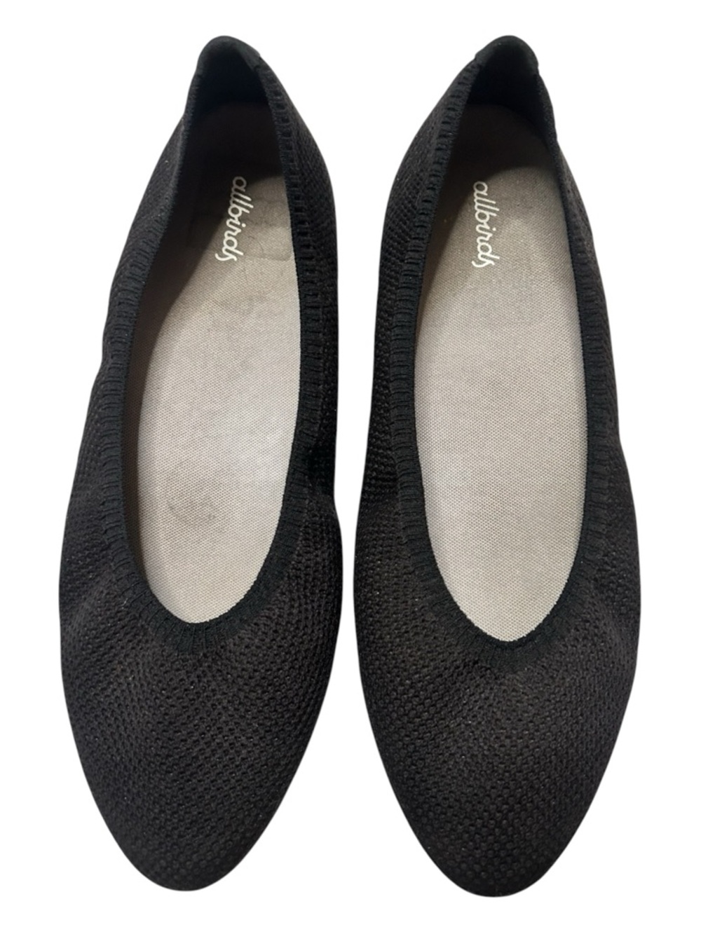 Allbirds Tree Breezers TBP Black Knit Flats Size 9